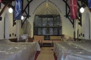 Scafolding in the Altar